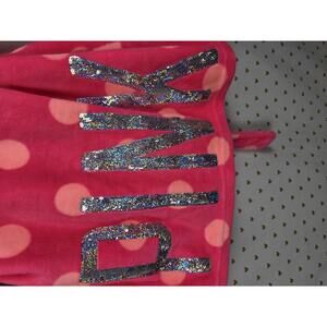 Victorias Secret RARE Polka Dot BLING SEQUINED Fleece ROBE Warm XS S